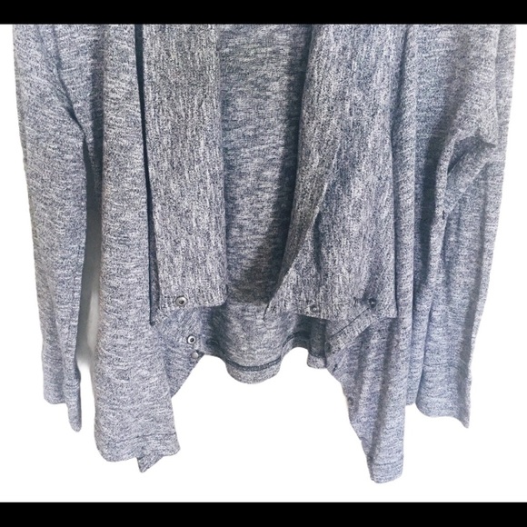 EDDIE BAUER Cascade Open Front Drape Cardigan With Long Sleeves Grey Size XS - Picture 6 of 13
